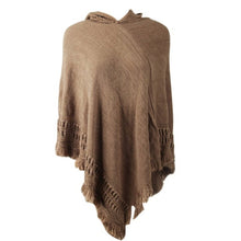 Load image into Gallery viewer, 2017 Women Knit Batwing Top Poncho With Hood Cape Cardigan Coat Sweater Outwear