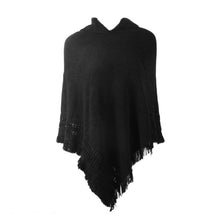 Load image into Gallery viewer, 2017 Women Knit Batwing Top Poncho With Hood Cape Cardigan Coat Sweater Outwear