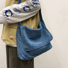 Load image into Gallery viewer, 2020 NEW Original Design Fashion Street Messenger Bag Shoulder Bag & Denim Material Width 30cm Height 25cm Thickness 9cm
