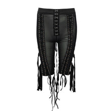 Load image into Gallery viewer, 2020 New Sexy Women's Set Long Sleeve Cutout Jacket and Perspective Mesh Tassel Pants 2 Two Piece Club Celebrity Party Pants Set
