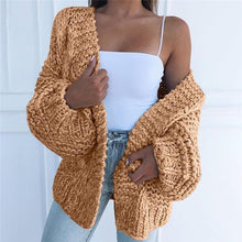 Load image into Gallery viewer, Autumn Winter long Sleeve Knitwear Cardigan Women smooth Knitted Sweater design Cardigan Female Jumper Coat pink
