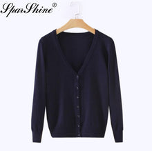 Load image into Gallery viewer, Cardigan Sweater Women Casual Sweet Crochet Knitted Long-sleeve Tops Women Sweaters Cardigans Casaco Feminino Sueter Mujer