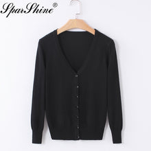 Load image into Gallery viewer, Cardigan Sweater Women Casual Sweet Crochet Knitted Long-sleeve Tops Women Sweaters Cardigans Casaco Feminino Sueter Mujer