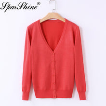 Load image into Gallery viewer, Cardigan Sweater Women Casual Sweet Crochet Knitted Long-sleeve Tops Women Sweaters Cardigans Casaco Feminino Sueter Mujer