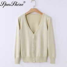 Load image into Gallery viewer, Cardigan Sweater Women Casual Sweet Crochet Knitted Long-sleeve Tops Women Sweaters Cardigans Casaco Feminino Sueter Mujer