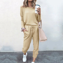 Load image into Gallery viewer, Clmdiz 2 Peice Set Women Elegant Pants Sets Female Casual Outfits Jogger Korean Sports Suit Black Cotton Tracksuit women sets