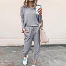 Load image into Gallery viewer, Clmdiz 2 Peice Set Women Elegant Pants Sets Female Casual Outfits Jogger Korean Sports Suit Black Cotton Tracksuit women sets