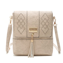 Load image into Gallery viewer, Gykaeo Female Hollow Out Cover Tassel Shoulder Bags Handbags Women Famous Brands Small PU Leather Evening Clutch Crossbody Bags