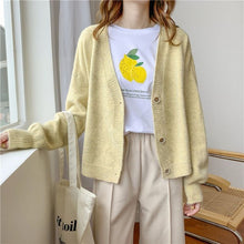 Load image into Gallery viewer, H.SA 2020 Autumn Winter Women Sweater Cardigans Oversize V neck Knit Cardigans Girls Outwear Korean Chic Tops Suete Mujer Poncho