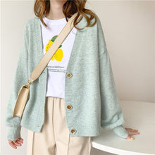 Load image into Gallery viewer, H.SA 2020 Autumn Winter Women Sweater Cardigans Oversize V neck Knit Cardigans Girls Outwear Korean Chic Tops Suete Mujer Poncho