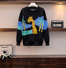 Load image into Gallery viewer, Large Size Women's Suit Autumn Winter Fashion Matching Suit Sweater + Skirt + Wool Pants Two Sets Pullover Cotton Office Lady