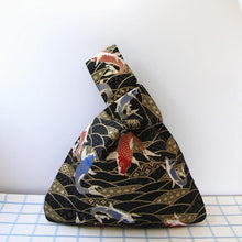 Load image into Gallery viewer, Little Paris hand made hand bag reversible women's drawstring Bag mobile phone key bag student handbag