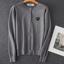 Load image into Gallery viewer, Long Sleeve Spring Autumn Children CDG Wool Sweaters Love pattern Brand New Boys and girls nitted Cardigan Sweater Fashion Top