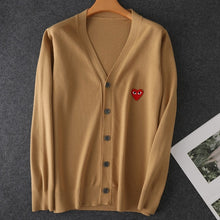 Load image into Gallery viewer, Long Sleeve Spring Autumn Children CDG Wool Sweaters Love pattern Brand New Boys and girls nitted Cardigan Sweater Fashion Top