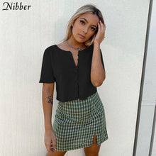 Load image into Gallery viewer, Meihuida Summer Autumn Women Korean Fashion Sexy Long Sleeve Open Front Button Up Knitting Cardigan Crop Top Short Sweaters