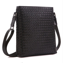 Load image into Gallery viewer, New hand-woven first layer of Woven leather men's business Messenger bag shoulder bag