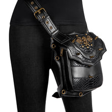 Load image into Gallery viewer, Norbinus Steampunk Women Waist Bag Men Punk Rock Rivets Skull Bag Crossbody Shoulder Bag Motorcycle Drop Leg Belt Hip Pouch Pack