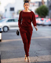 Load image into Gallery viewer, Sports 2Pcs Women's Lady Tracksuit Hoodies Sweatshirt Pants Sets Sport Wear Casual Suit