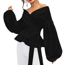 Load image into Gallery viewer, SuperAen Long Sleeve Sexy Women Shirt Cotton Solid Color Fashion Blouses and Tops Female Spring New 2019 Women Clothing