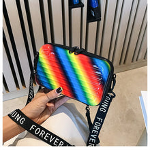 Load image into Gallery viewer, Sweet Girls Candy Colors Casual Small Crossbody Bags for Women 2020 Summer Graffiti Rainbow Pattern Clutch Purse Shoulder Bag