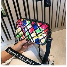 Load image into Gallery viewer, Sweet Girls Candy Colors Casual Small Crossbody Bags for Women 2020 Summer Graffiti Rainbow Pattern Clutch Purse Shoulder Bag