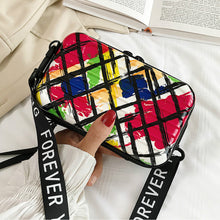 Load image into Gallery viewer, Sweet Girls Candy Colors Casual Small Crossbody Bags for Women 2020 Summer Graffiti Rainbow Pattern Clutch Purse Shoulder Bag