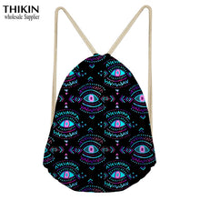 Load image into Gallery viewer, THIKIN Cool Eyes Print Fashion Girls School Shoulder Bag Women Travel Mochila Backpack Men Classic Beach Bags Drawstring Custom