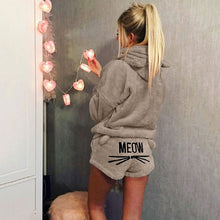 Load image into Gallery viewer, Women Pajama Sets 2020 Autumn Winter Flannel Cartoon Warm Pyjamas Animal Sleepwear Cat Female Pajama Women Homewear new