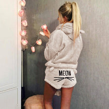 Load image into Gallery viewer, Women Pajama Sets 2020 Autumn Winter Flannel Cartoon Warm Pyjamas Animal Sleepwear Cat Female Pajama Women Homewear new