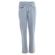 Load image into Gallery viewer, Women Plus Size High Waist Basic Jeans Washed Light Blue True Denim Pants Boyfriend All Match Jeans Femme for Women Street Jeans