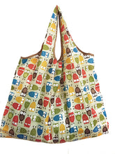 Load image into Gallery viewer, 2019 New Lady Foldable Recycle Shopping Bag Eco Reusable Shopping Tote Bag Cartoon Floral Fruit Vegetable Grocery
