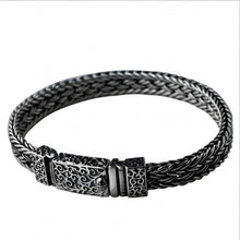 Load image into Gallery viewer, 2020 New real solid S925 pure silver jewelry hand-woven bracelet for men Thai silver domineering man bracelet
