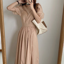 Load image into Gallery viewer, Alien Kitty Hot 2020 Vintage Light Sexy Sweet Puff Sleeves Shirts+New Loose Thin A-Line Slip Dresses All Match Two Piece Sets
