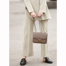 Load image into Gallery viewer, Amii Winter Women Elegant Two Pieces Set Female Casual Irregular Split Turtleneck Sweater and Wide Leg Trousers 11870366
