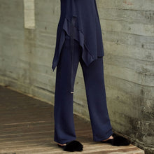 Load image into Gallery viewer, Amii Winter Women Elegant Two Pieces Set Female Casual Irregular Split Turtleneck Sweater and Wide Leg Trousers 11870366
