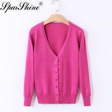 Load image into Gallery viewer, Cardigan Sweater Women Casual Sweet Crochet Knitted Long-sleeve Tops Women Sweaters Cardigans  Casaco Feminino Sueter Mujer
