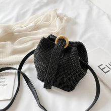 Load image into Gallery viewer, Chic Straw Woven Crossbody Bag for Women Summer Bucket Bag Handbag Ladies Small Shoulder Bags #20
