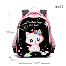 Load image into Gallery viewer, Children Backpack School Bags Set Princess Cat Satchel Pencil bag Orthopedic Pink Cat Kid Backpack Girls Grade 1-3-6 escolares
