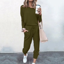 Load image into Gallery viewer, Clmdiz 2 Peice Set Women Elegant Pants Sets Female Casual Outfits Jogger Korean Sports Suit Black Cotton Tracksuit women sets
