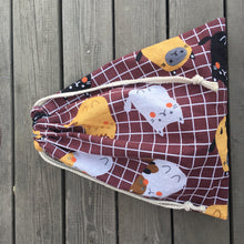 Load image into Gallery viewer, Cotton Linen Drawstring Pouch Eco Multi-purpose Bag Party Gift Bag Bag Check Brown YL0416d
