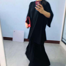 Load image into Gallery viewer, [EAM]  Half-body Skirt Big Size Two Pieces Suit New Round Neck Half Sleeve Loose Women Fashion Tide Spring Summer 2020 1U727
