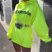 Load image into Gallery viewer, FENGGUILAI Spring Autumn Oversized Hoodie Women Letter Female Casual Long Sleeve Pullovers Hoodie Sweatshirts Green Orange Black
