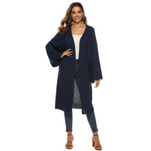 Load image into Gallery viewer, Female jacket 2020 Autumn Winter trench Coat Women's sweater big bat sleeve loose long section knit dress cardigan  Slim fit
