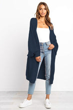 Load image into Gallery viewer, Female jacket 2020 Autumn Winter trench Coat Women's sweater big bat sleeve loose long section knit dress cardigan  Slim fit
