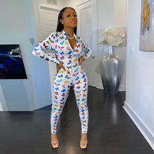 Load image into Gallery viewer, Fitness Women 2 Piece Set Summer Tracksuit Crop Top and jogging Pants Bell Bottom Matching Sets Womens Outfits Sweat Suits
