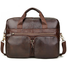 Load image into Gallery viewer, Genuine Leather Bag Famous Brand Leather Men's Bag Casual Business Bag Set Man Messenger Bag Vintage Crossbody Bags bolsas
