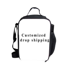 Load image into Gallery viewer, Girls Cute Butterfly Pruple Thermal Lunch Bags Small Lunchbox Insulated Lunchbags Reusable Snack Lancheira Escolar Infantil
