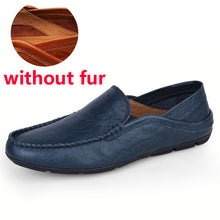 Load image into Gallery viewer, Jintoho Size Lớn 35-47 Slip On Nam Cho Nữ Xuân Thu Nam Mộc Mạch Trà Giày Nam Da Thật Chính Hãng của Đế Giày
