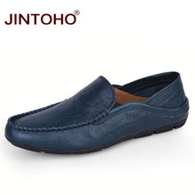 Load image into Gallery viewer, Jintoho Size Lớn 35-47 Slip On Nam Cho Nữ Xuân Thu Nam Mộc Mạch Trà Giày Nam Da Thật Chính Hãng của Đế Giày
