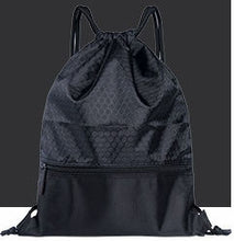 Load image into Gallery viewer, Large Durable water-proof drawstring fitness bag, strong nylon beach shoulder gym backpack, summer vacation gym rucksack
